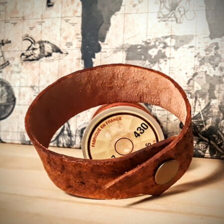 Bracelet de cuir texturé
